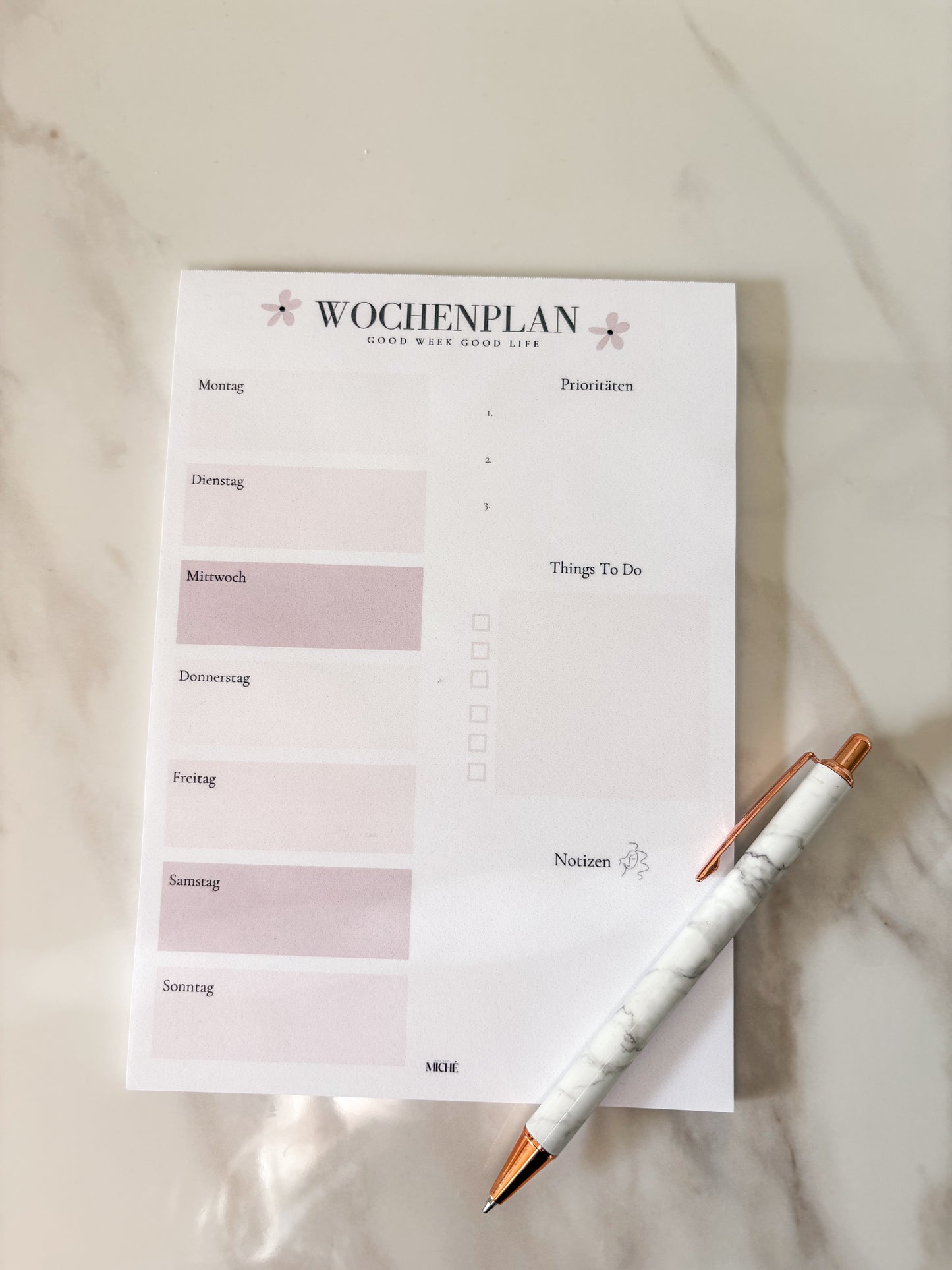 Wochenplaner / Rosa